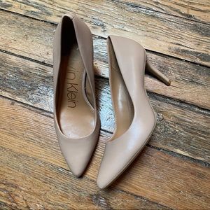 Blush pink Calvin Klein heels